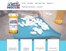 Tablet Screenshot of davisdrugs.com